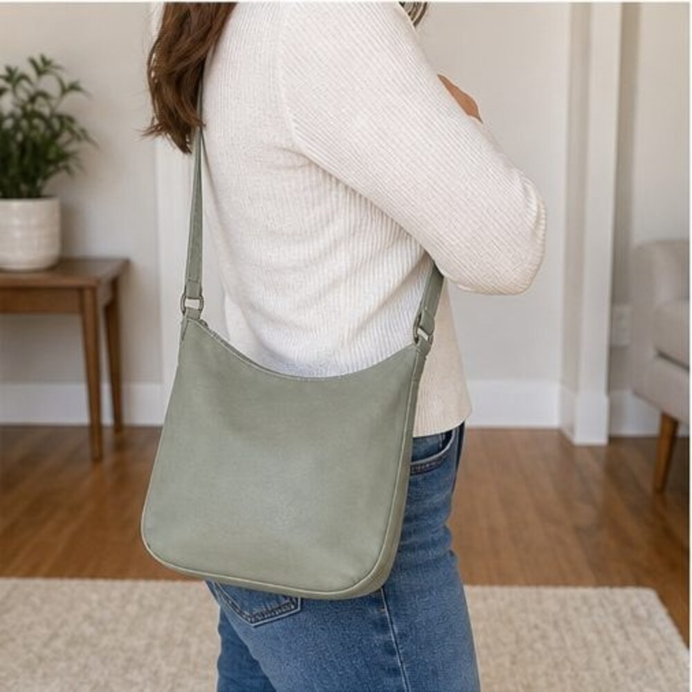 Espresso Saffiano Crossbody Bag - Picture 3 of 6